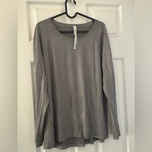 Lululemon emerald shine foil luminosity long shirt